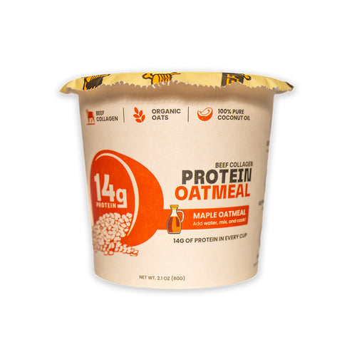 Beef Collagen Protein Oatmeal – Maple Oatmeal (12-Pack)