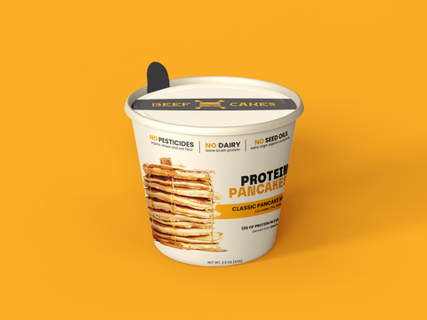 Beef Cakes Protein Pancakes in a Cup